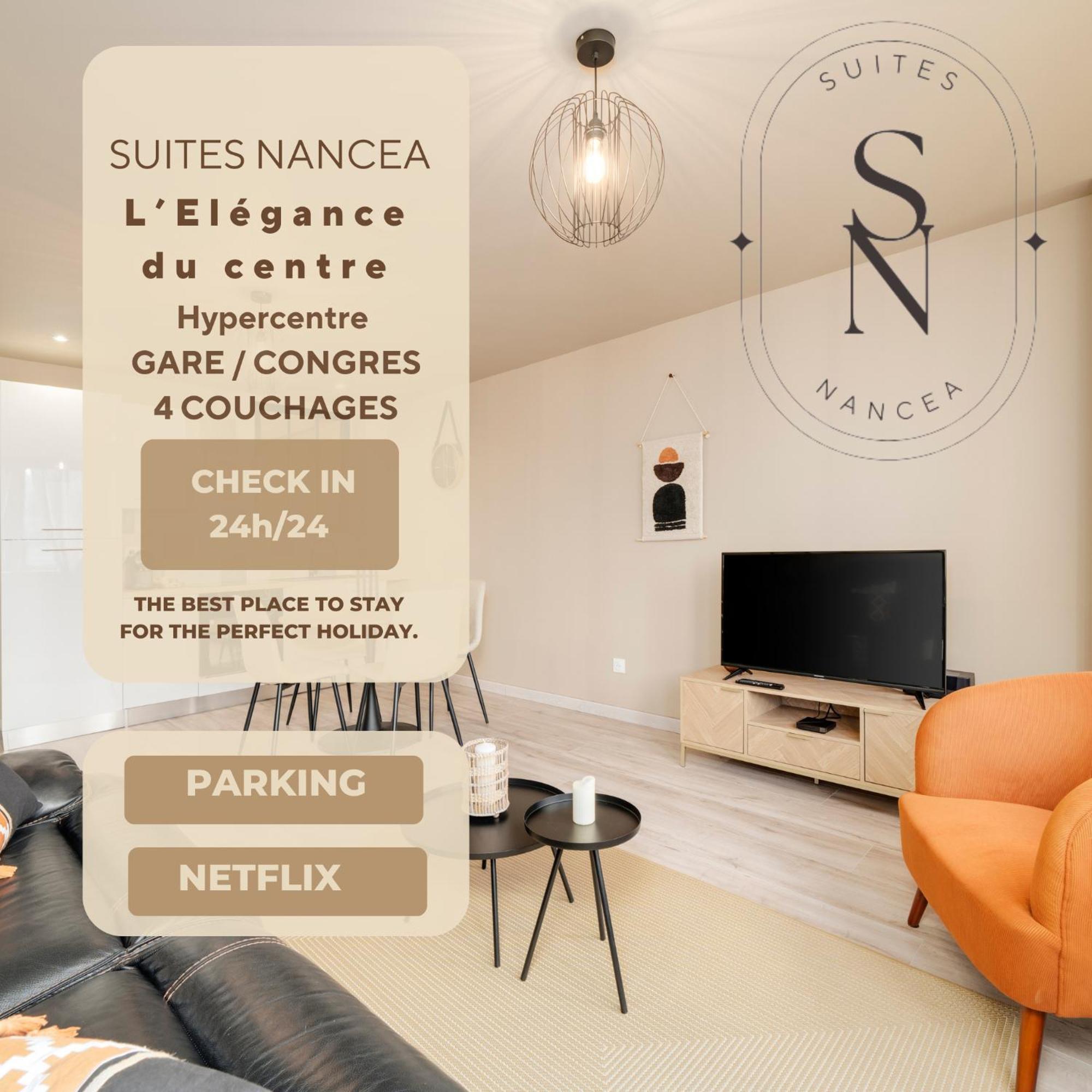 L'Elegance Du Centre - Nancy Gare Congres - Parking - T3 Apartment Bagian luar foto